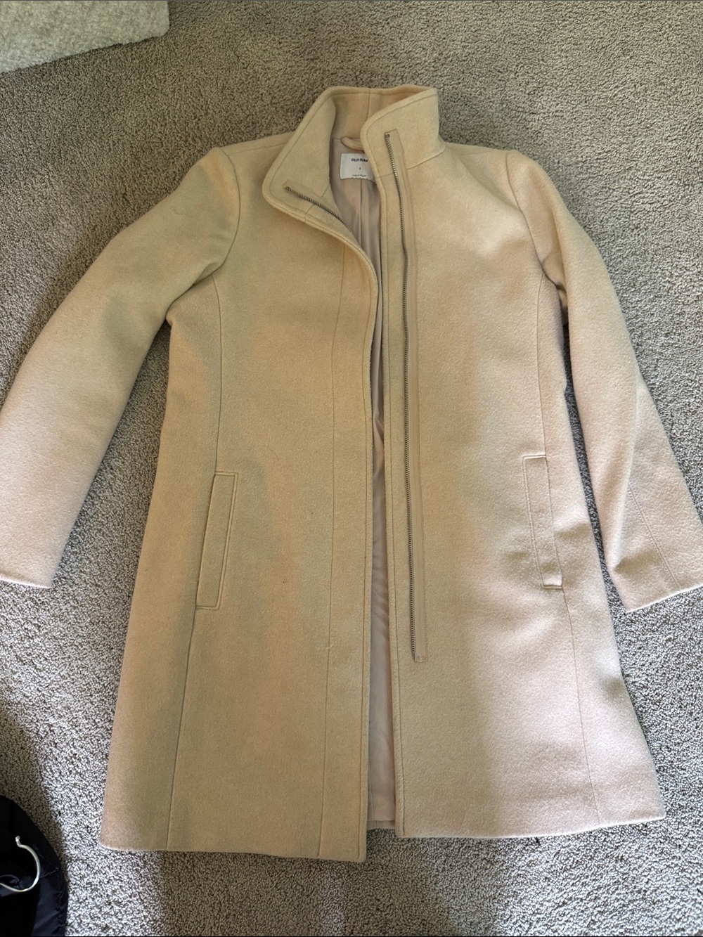 Old Navy Cream Long Trench Coat